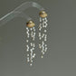 Ocean Breeze 14K Gold filled Shell baroque Keshi pearl tassel long Earring
