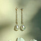 Moonlit Pearl Cascade — Statement Baroque Pearl & Zircon Drop Earrings