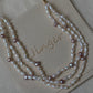 Baroque Multi-Layer Pearl Necklace Mixed Color Freshwater Pearl Layered Choker Necklace Handmade Elegant Bridesmaid Gift for Her