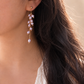 Wisteria & Lily of the Valley Freshwater Pearl Bouquet Earrings