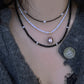 Minimalist Baroque Pearl super sparkling Dainty Black and white Modern Layering Chocker Necklace  gift for her gift to them