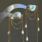 Ardelle Baroque Pearl Draped Chain Earrings