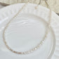 Elegant Keshi Pearl Necklace, 3mm+ Freshwater Pearls with Sterling Silver Necklace Dainty Minimalist  Layering Necklace, Gift for Her