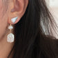ÉLANE Baroque Pearl Drop Earrings | Long Freshwater Pearl Earrings