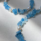 Aquamarine and Pearl Jewelry Necklace Bracelet Earrings 3 Piece Set  Convertible Long Necklace March Birthstone Gift for Her Bridesmaid Gift