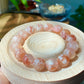 High end grade red tone clear clean flower agate smooth polish round cherry blossom agate,gift for her