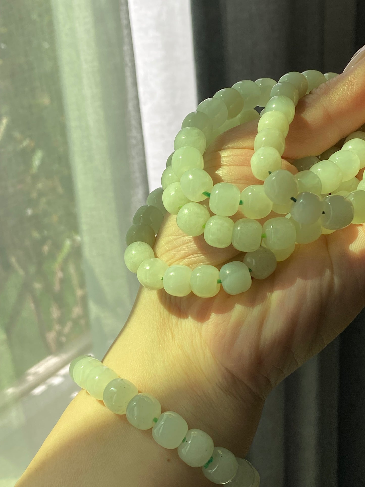 AA  Natural White Jade square bead handmade Bracelet Best lucky Gift for her,gift for Mom,meditation crystal bracelet gift for him