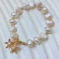 Baroque Pearl Starfish Akoya Bracelet Anklet