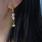 Petal Pearl Statement Earrings – Asymmetrical Baroque Design
