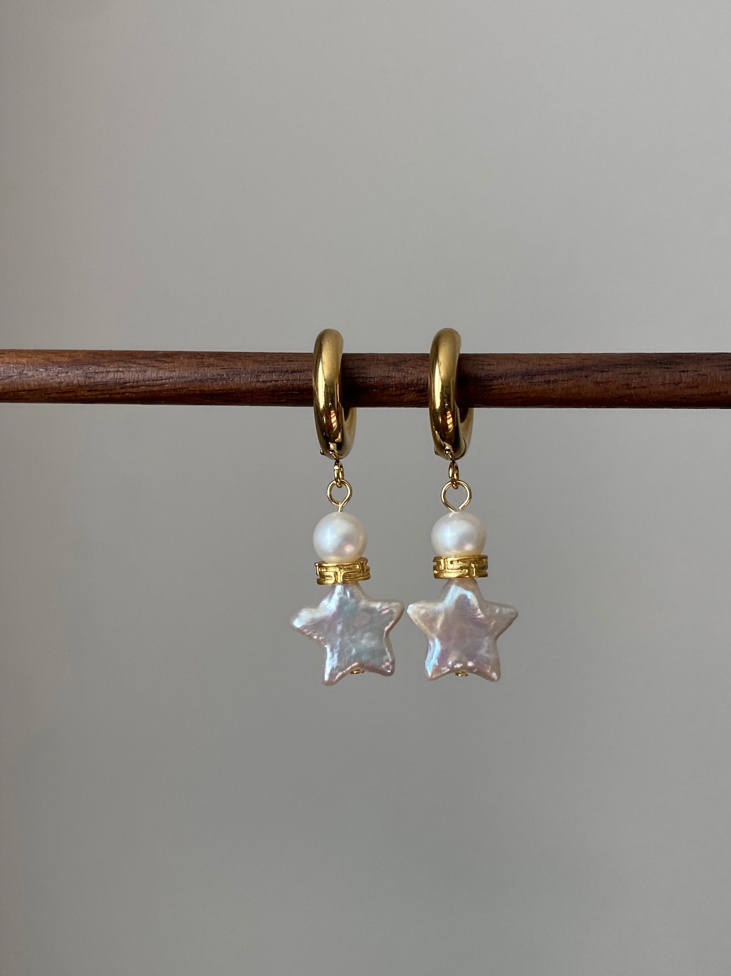 Best Wishing Bottle Pearl Earrings Baroque Pearl Star Dangle Earring Detachable Pendant 3-in-1 Necklace & Earrings Dreamy Gift for Her