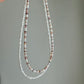 High Luster Multi Color White Baroque Pearl Choker Necklace