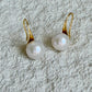 Jumbo Freshwater pearls  High heel dangle Timeless earring christmas gift for her  anniversary gift statement earring