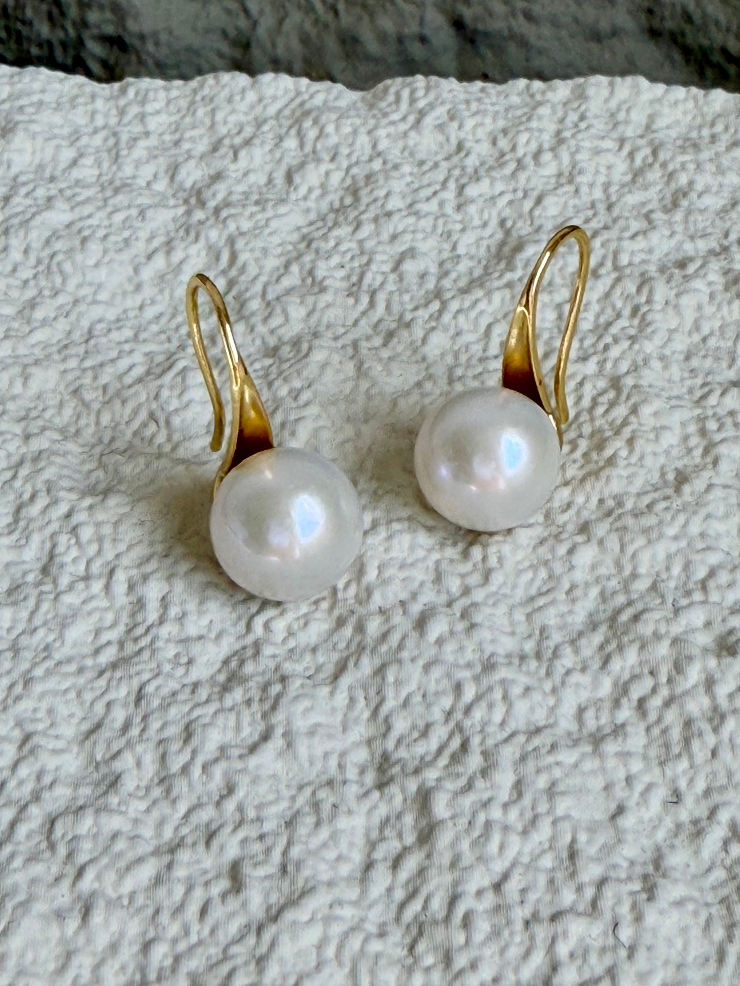 Jumbo Freshwater pearls  High heel dangle Timeless earring christmas gift for her  anniversary gift statement earring
