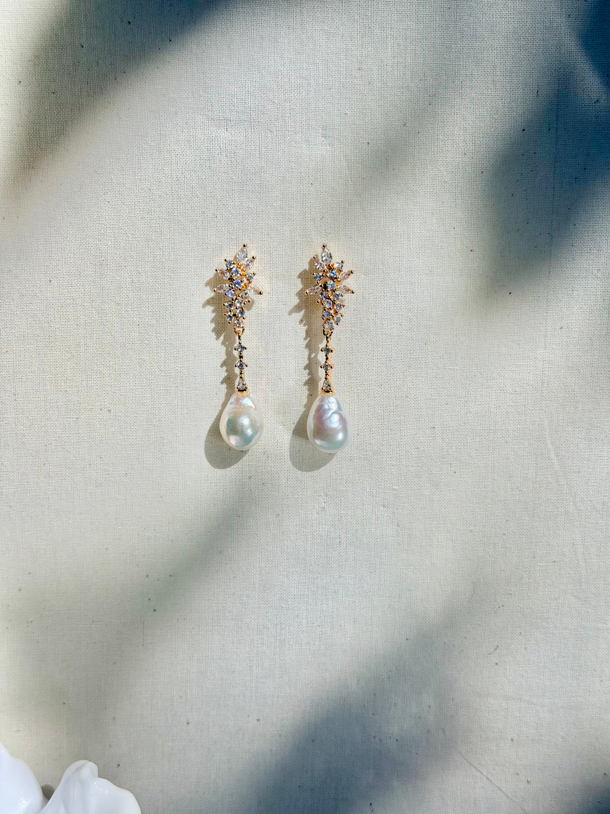 Aurora Sparkle Baroque Pearl Earrings