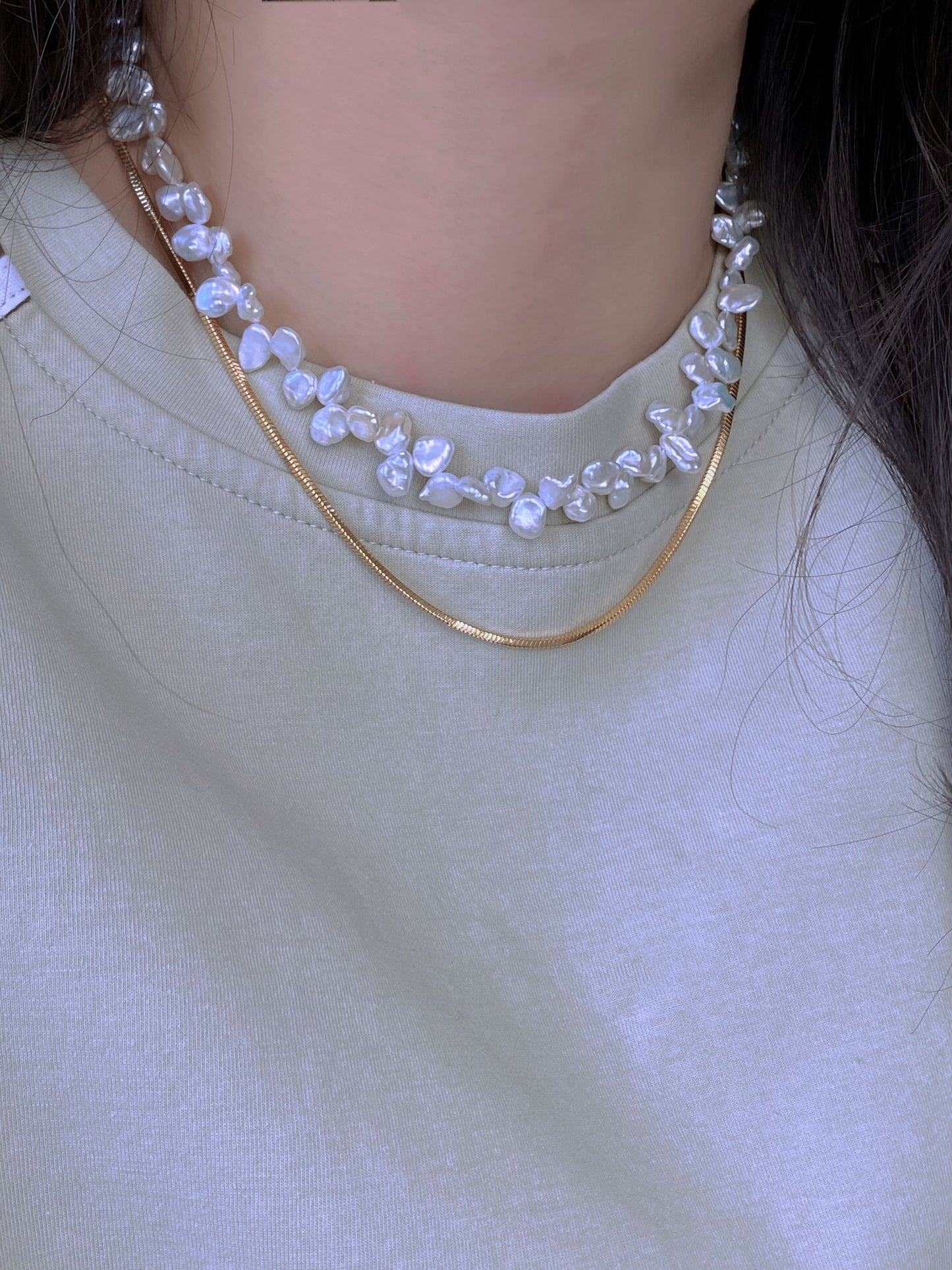 Blooming Flowers Layering Pearl Choker  Elegant Baroque Pearl Jewelry  Statement Pearl Necklace anniversary gift for her Bridesmaid Gift