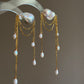 Ardelle Baroque Pearl Draped Chain Earrings