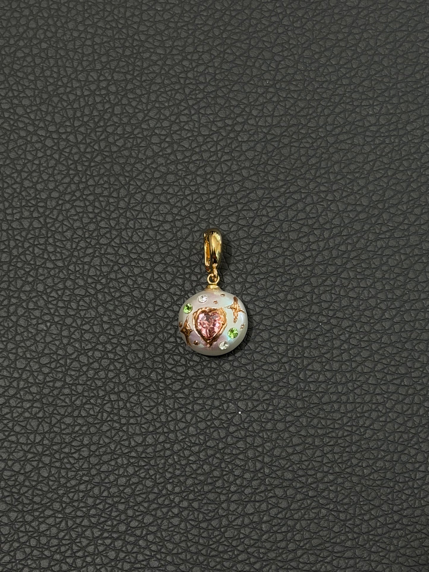Baroque Pearl Heart Pendant Necklace Fairycore Coquette Jewelry