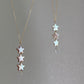 Handmade Starlit Dreams Baroque star pearl Necklace Dainty classic elegant star Chocker necklace  zodica gift Christmas gift for her
