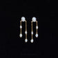 Sylvie Double Chain Pearl Earrings