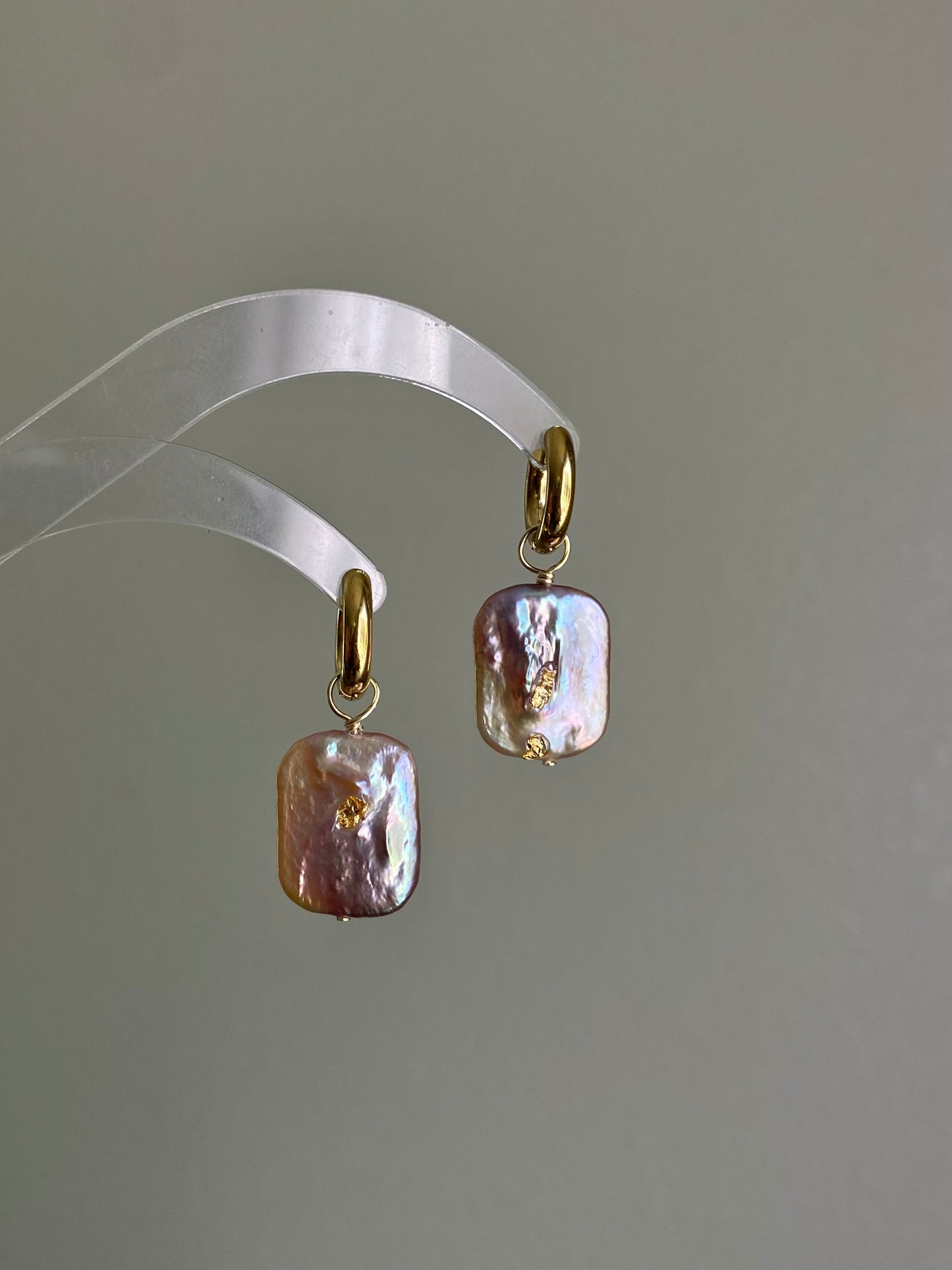 Natural Freshwater pearl Dangle Earrings baroque Pearl gold filled  Hoop earring wedding jewelry Minimalism  Dainty Earring gift for her