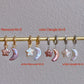 Freshwater pearls baroque star and moon shape studd dangle earring,multiple use pendant,gift for her,christmas gift
