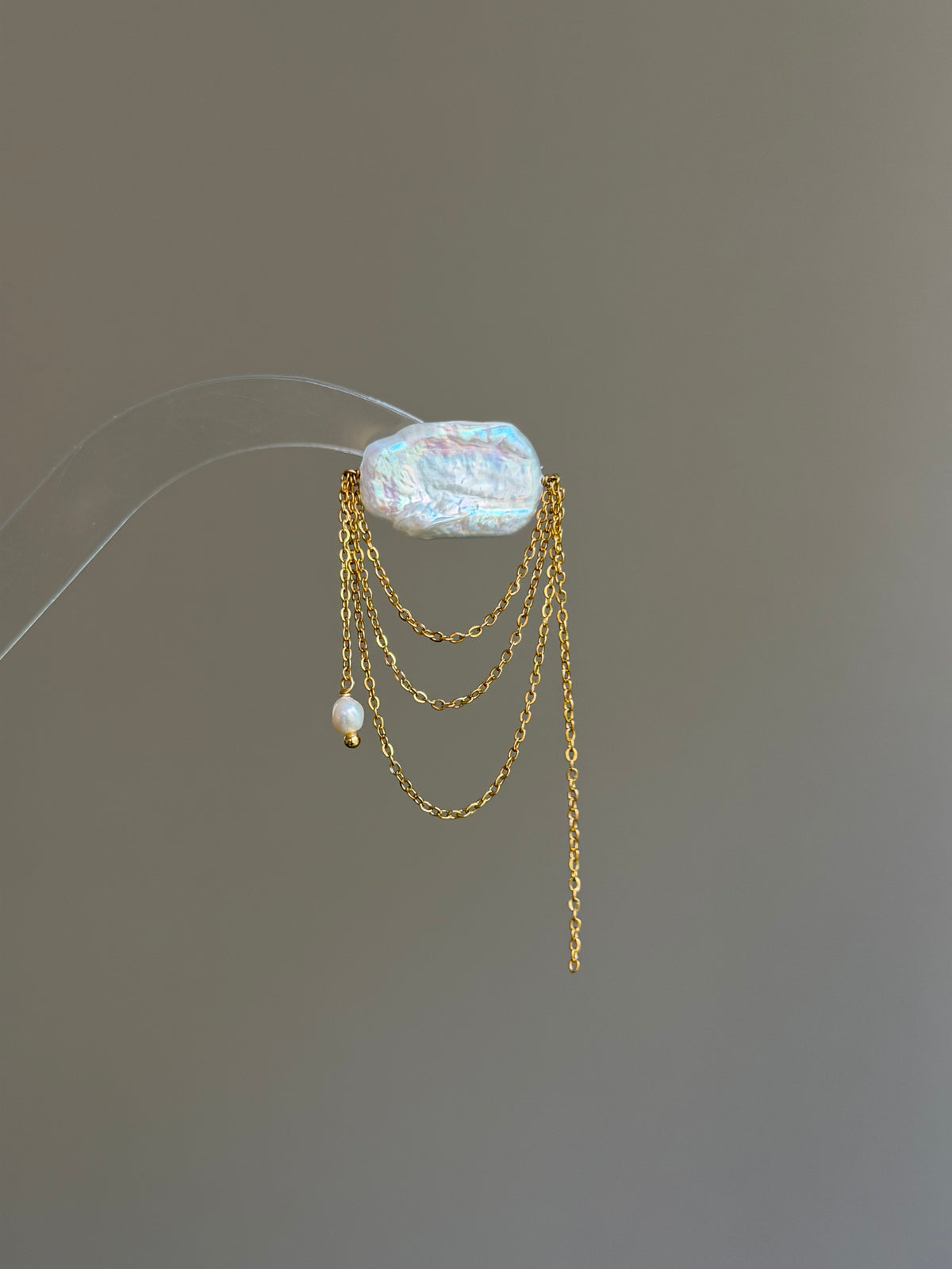 Aurelia Draped Pearl Brooch