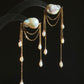 Ardelle Baroque Pearl Draped Chain Earrings