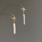 Minimalist Baroque Pearl Drop Earrings  Dainty Gold Dangle Earrings Black and white Modern Simplicity Earring gift for her gift to them