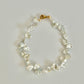 Blue Blood Petal Baroque Pearl Bracelet | Custom Length