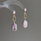 Lavender Baroque Pearl Drop Earrings – VIOLETTE