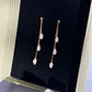 WHISPER DROP | Triple Keshi Pearl Dangle Earrings
