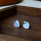 S925 Sterling silver Minimalism Baroque Pearl zircon stud Earrings Heart Elegance Dainty Style  Pearl Earrings Bridal statement earring gift