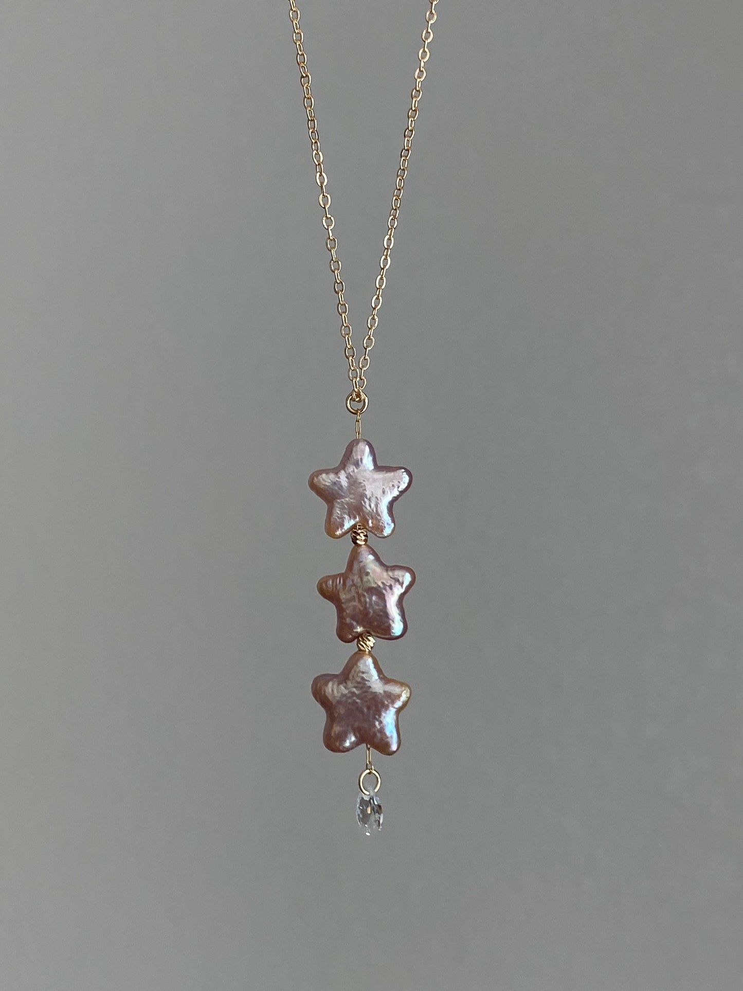 Handmade Starlit Dreams Baroque star pearl Necklace Dainty classic elegant star Chocker necklace  zodica gift Christmas gift for her