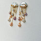 Rainstorm Hand-Drilled Pearl Cloud Earrings | Hand-woven Raindrop Jewelry
