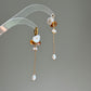 Citrine Baroque Pearl Dangle Earrings Fairycore Gemstone Jewelry