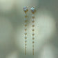 Cascading Luck - Gradient Pearl Drop Earrings | Lucky Clover Baroque Earrings