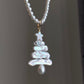 Natural baroque star pearl biwa pipa christmas tree dangle earring