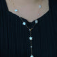 Star Baroque Pearl Choker Adjustable Y Necklace Celestial Jewelry
