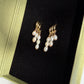 TRINITY DROP | Faux Triple Piercing Pearl Earrings