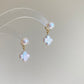 2-in-1 customizable Baroque Pearl dangle earring dainty elegant earring Bridesmaid Gift for her unique handmade earring birthday earring