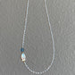 Handmade Baroque Fish Pearl Bead Chocker Necklace  Freshwater Pearl and Aquamarine Ocean Blue Necklace Bridesmaid Gift for Her birthday gift