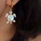 TIDELING | Baroque Pearl Sea Turtle earring or Necklace