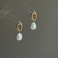 Maya Anchor Link Baroque Pearl Earrings