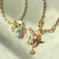 Balloon Pearl Necklace – Handmade Baroque Pearl Devil or Santa Statement Jewelry