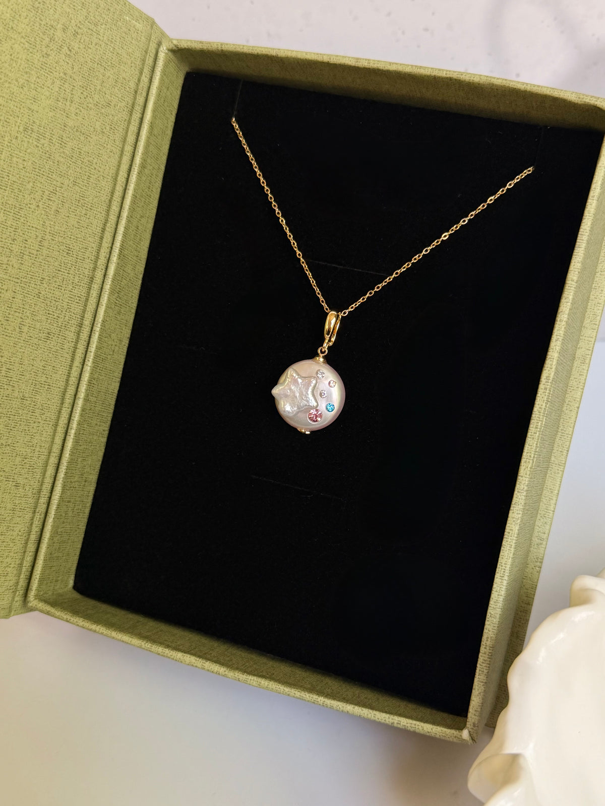 Star Trail Detachable Baroque Pearl Charm