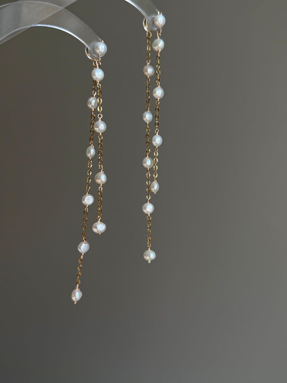 Celeste Convertible baroque Pearl Tassel Earrings