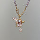 Balloon Pearl Necklace – Handmade Baroque Pearl Devil or Santa Statement Jewelry