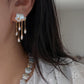 Thunderstorm Hand-Drilled Pearl Cloud Earrings | Hand-woven Raindrop Jewelry