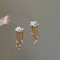 Thunderstorm Hand-Drilled Pearl Cloud Earrings | Hand-woven Raindrop Jewelry