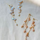 Baroque Petal Pearl Tassel Earrings Wisteria Floral Jewelry